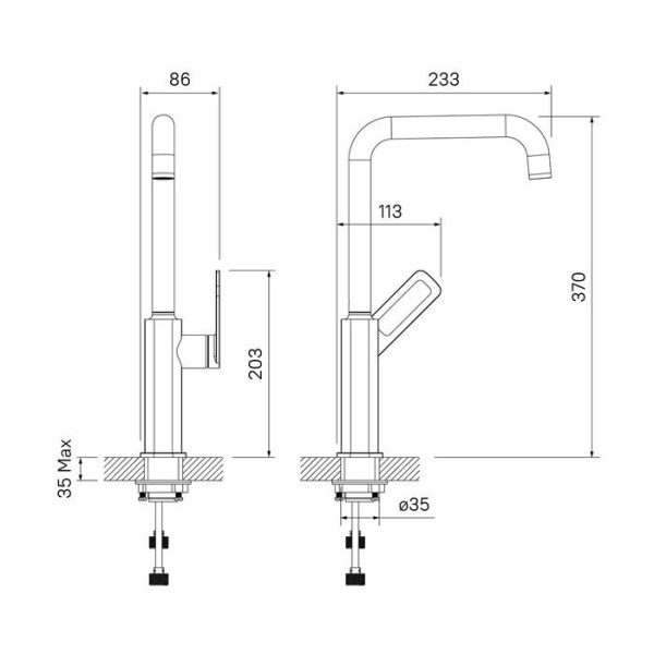 Смеситель для кухонной мойки IDDIS Slide (SLISB00i05)